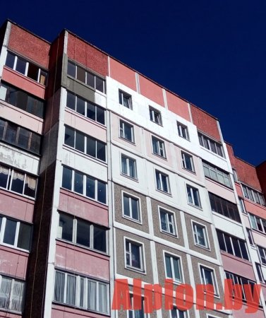 Утепление квартир методом промышленного альпинизма в Минске по ул.Панченко -1