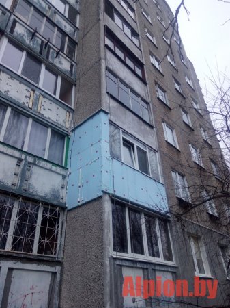 Утепление балкона в Минске на ул. Газеты Звезда -1