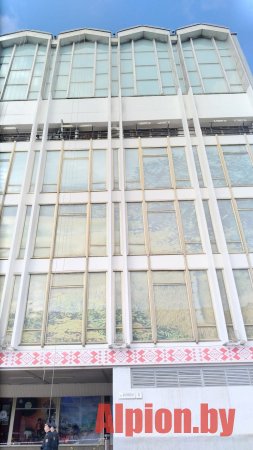 Окраска фасада универмага Беларусь в г. Минск, 2019 г. -1